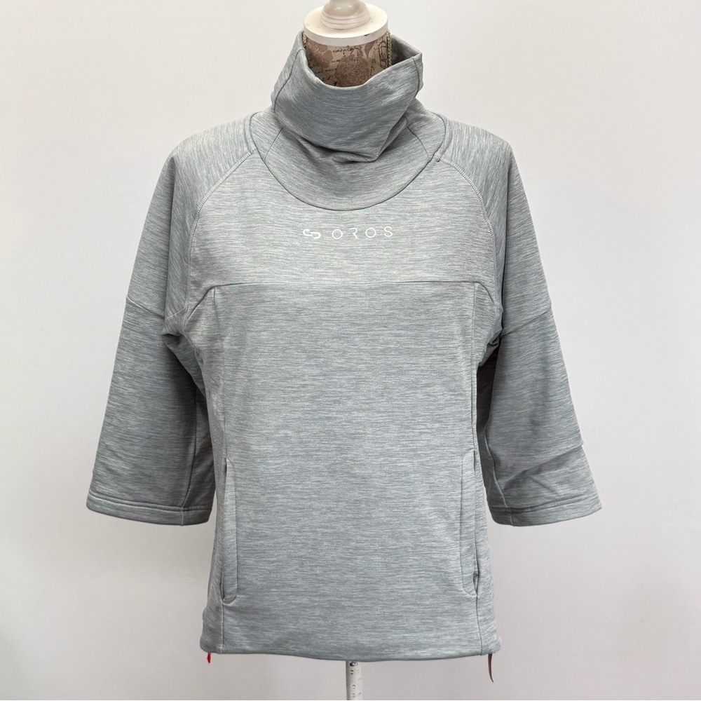 OROS Heather Gray ASTRA insulated pullover jacket w/ SolarCore size M